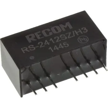 Měnič napětí DC-DC převodník 2W, výstup: 12V dc 166mA 3kV dc, Vin 9 → 36 V DC