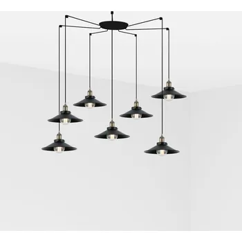 MARLIN závěsné svítidlo, černá, 7L - FARO