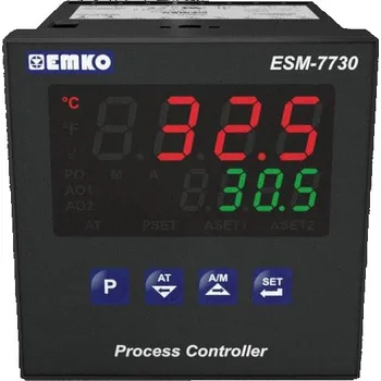 Emko ESM-7730.2.20.0.1/01.02/0.0.0.0 2bodový, P, PI, PD, PID univerzální regulátor Pt100, L , J , K, R , S , T , B , E , N , C -200 do 1700 °C relé 5 A, SSR (d