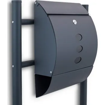 Poštovní schránka Poštovní schránka Bituxx s věšákem na časopisy, šedá