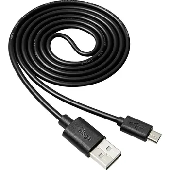 Prodlužovací kabel Akyga USB kabel USB-A zástrčka, USB Micro-B zástrčka 1.00 m černá AK-USB-21