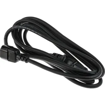 Napájecí kabel Napájecí kabel 3m barva Černá C14, IEC ke konektoru C15, IEC RS PRO IEC 60320 C14