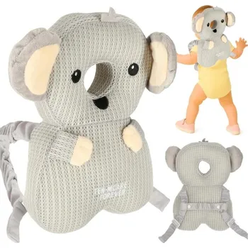 Dětská zábrana KIK Polštářek na ochranu hlavy 31 cm x 21 cm x 8 cm šedá