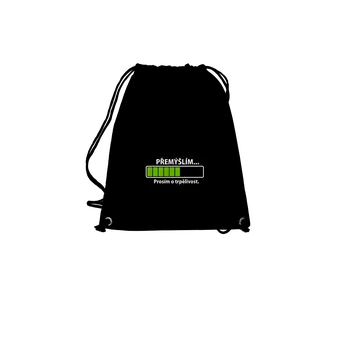 Sportovní vak Bastard Přemýšlím vak Black