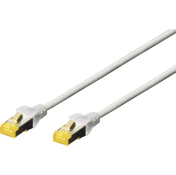 Datový kabel Digitus DK-1644-A-070 RJ45 síťové kabely, propojovací kabely CAT 6A S/FTP 7.00 m šedá bez halogenů, kroucené páry , s ochranou, samozhášecí 1 ks