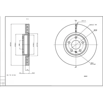 Brzdový kotouč Brzdový kotouč HART 250 331