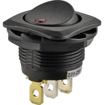 vypínač TRU COMPONENTS 1587557 kolébkový spínač TC-R13-135B2-02 250 V/AC 10 A 1x vyp/zap s aretací 1 ks