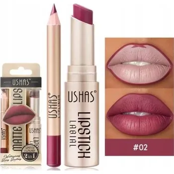 Rtěnka TUŽKA NA RTY + MATNÁ RTĚNKA 2v1 Dlouhotrvající - č. 2