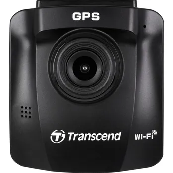 Kamera do auta Transcend DrivePro 230Q kamera za čelní sklo s GPS, 130 ° 12 V akumulátor, systém pro udržení v jízdním pruhu, WLAN, varování před kolizí, displej
