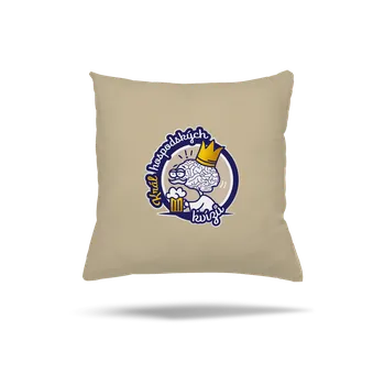 Polštář Bastard Král a královna kvízů polštář Beige