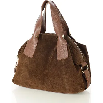 Kabelka Kožená kufříková kabelka Marco Mazzini s288 hnědá