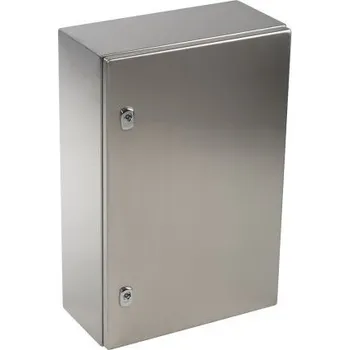 Elektroinstalační krabice Nástěnná krabice, řada: PanelSet S3X IP66 s prostými dvířky Nerezová ocel 304 Bez nátěru 600 x 400 x 200mm