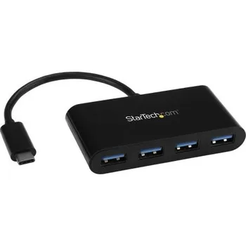 USB hub Rozbočovač USB HB30C4AB, standard: USB 3.0, počet portů USB: 4 Sběrnice USB, typ USB: USB A, USB C StarTech.com