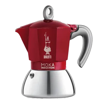 Moka konvice Bialetti Moka Induction 4 šálky - červená 160 ml