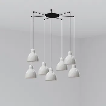 VENICE závěsné svítidlo 7x žárovka, bílá - FARO