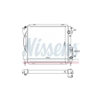 Auto-moto Chladič motoru NISSENS 63967A