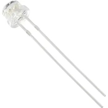 Polovodič HuiYuan 6834B2C-LHD-B LED s vývody modrá plochá hrana 5 mm 700 mcd 120 ° 20 mA