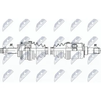 Poloosa kola Hnací hřídel - poloosa NTY NPW-TY-177