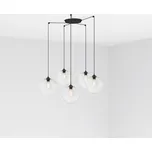 CLARA závěsné svítidlo, transparentní, 5L - FARO