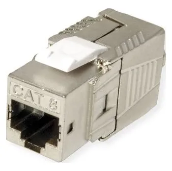 Konektor Roline Konektor RJ45, řada: RJ45 Keystone Jack Vnitřní Cat8, počet cest: 1, Rovný, Montáž na propojovací panel Stíněné,