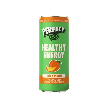 Limonáda PerfectTed Healthy Energy Matcha drink - broskev - 250ml