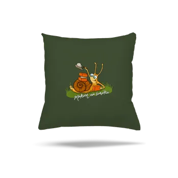 Polštář Bastard Makám na baráku polštář Olive Green