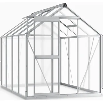 Skleník Zahradní skleník 183x245 Slide-In Silver - CULTIVO