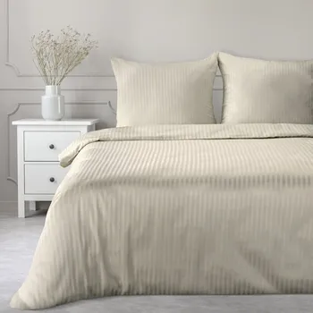 Povlečení SATÉNOVÉ POVLEČENÍ VERA 160X200 CM, 2 KS 70X80 CM BÉŽOVÉ