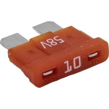 Autopojistky HansorATP-M10 standardní plochá pojistka pro motorová vozidla , 58 V, 10 A, 1 ks