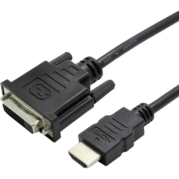 Audio kabel Value HDMI / DVI kabelový adaptér Zástrčka HDMI-A, DVI-D 24 plus 1pol. Zástrčka 0.15 m černá 12.99.3115 HDMI kabel