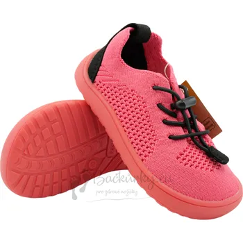 Chlapecké polobotky Dětské plátěné barefoot boty Protetika GAEL korál - vel. 25