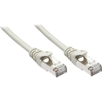 Datový kabel LINDY 48349 RJ45 síťové kabely, propojovací kabely CAT 5e F/UTP 20.00 m šedá s ochranou 1 ks