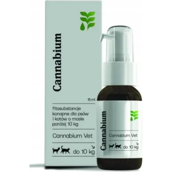 Cannabium Vet CBD konopný olej 3,5% pro psy do 10 kg 15 ml