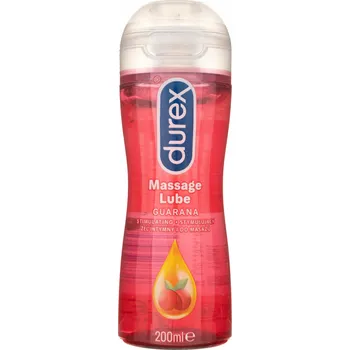 Lubrikační gel Intimní gel Durex Masážní Lubrikační Gel Guarana 200 ml