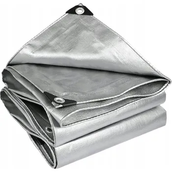 Krycí plachta Univerzální stříbrná plachta Obal na zahradní nábytek, ochranná plachta 2 m x 4 m