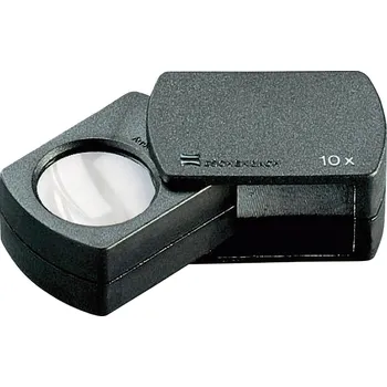 Lupa Eschenbach 110910 kapesní lupa zvětšení: 10 x, Velikost objektivu: (Ø) 23 mm, černá