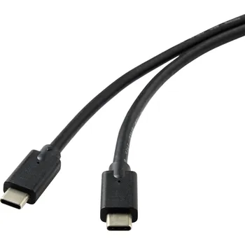 elektrický kabel Renkforce USB kabel USB 3.2 Gen2x2 USB-C ® zástrčka 2.00 m černá stíněný RF-4531576