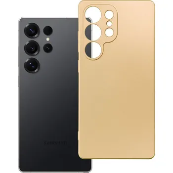 Náhradní kryt pro mobilní telefon Kryt Metallic Case Samsung Galaxy S25 Ultra Gold