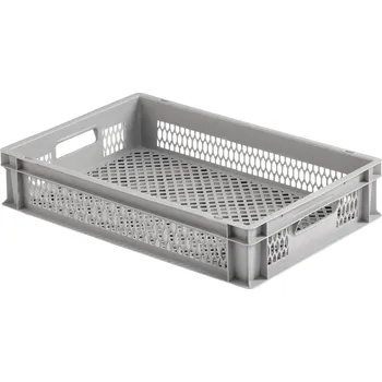 Úložný box Alutec 75050 plastový box , s mříží, (š x v x h) 600 x 120 x 400 mm, šedá, 1 ks