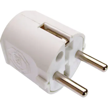 Elektrická zásuvka AS Schwabe 45031 zástrčka plast 230 V bílá IP20