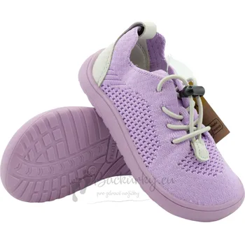 Chlapecké polobotky Dětské plátěné barefoot boty Protetika GAEL purple - vel. 29