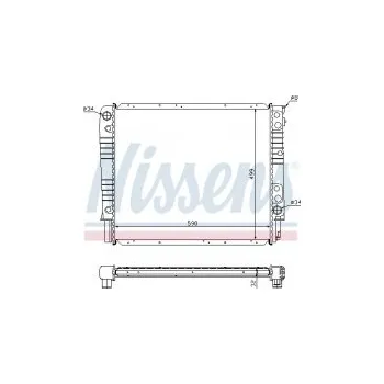 Motor automobilu Chladič motoru NISSENS 65550A