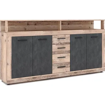 Ložnice Komoda Runa WM0006 světle hnědá/antracit