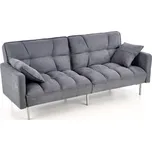 Rozkládací pohovka s polštáři ROBERTO — šedá látka Halmar