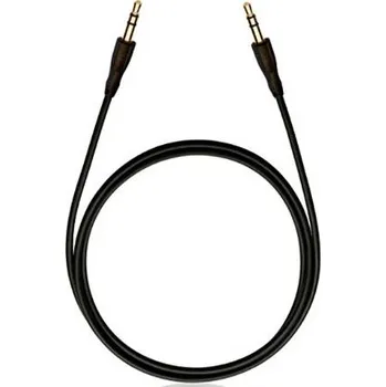 Audio kabel RCA D1C84017 jack audio kabel [1x jack zástrčka 3,5 mm - 1x jack zástrčka 3,5 mm] 0.75 m černá