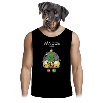 Pánské tílko Bastard Vánoce volají pánské tílko Black