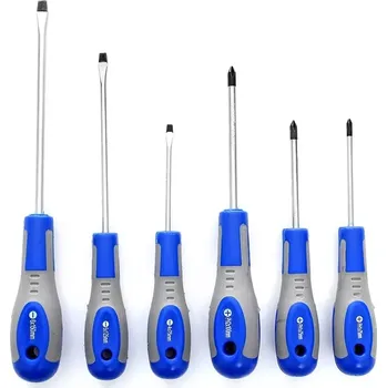 Auto-moto Šroubováky ploché i křížové s magnetickými koncovkami, sada 6 ks, TA1100