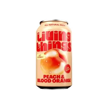 Limonáda Living Things - Peach Blood Orange - 330ml