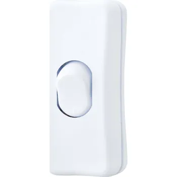 TRU COMPONENTS TC-9201172 šňůrový spínač 250 V/AC 2 A 1x vyp/zap bílá s aretací 1 ks