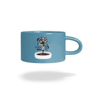 Bastard Káva provází hrnek makronka Blue Macaron